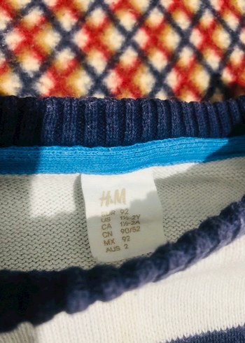 Renkli Çizgili Erkek Çocuk Triko Kazak - Görsel 3