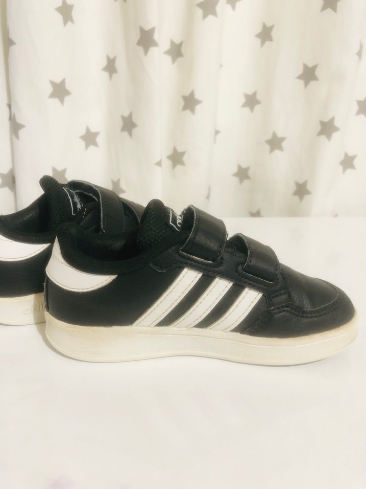 Siyah Erkek Çocuk Spor Ayakkabı Velcro - Görsel 3