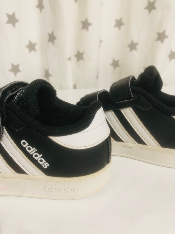 Siyah Erkek Çocuk Spor Ayakkabı Velcro - Görsel 5