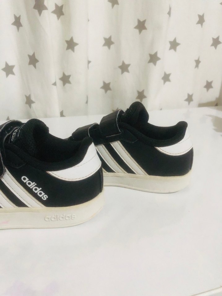 Siyah Erkek Çocuk Spor Ayakkabı Velcro - Görsel 4