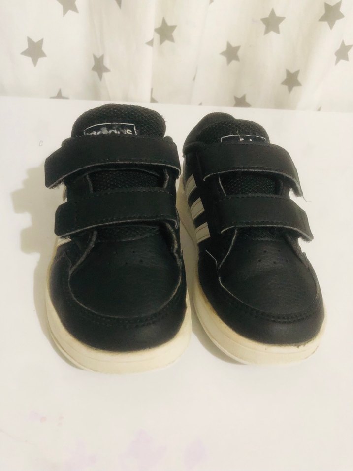 Siyah Erkek Çocuk Spor Ayakkabı Velcro - Görsel 2