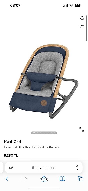 Beden gri Renk Maxi Cosi Ana Kucağı