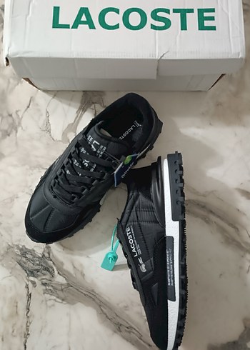 Lacoste Siyah Bağcıklı Erkek Sneaker - Görsel 7