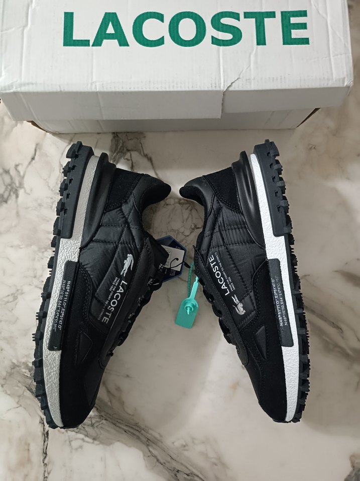 Lacoste Siyah Bağcıklı Erkek Sneaker - Görsel 3