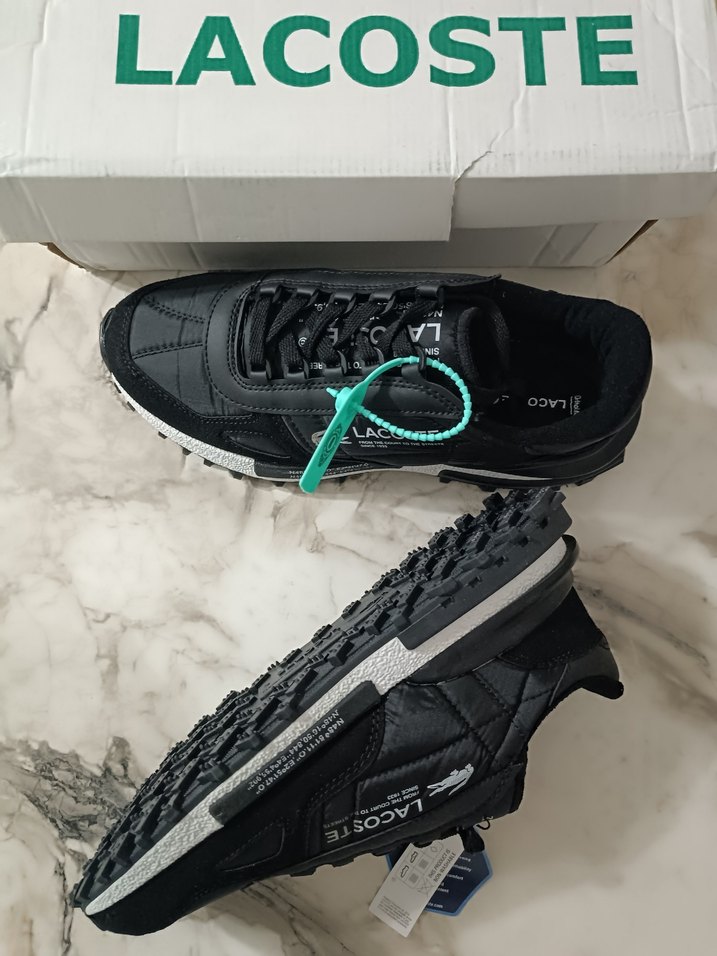 Lacoste Siyah Bağcıklı Erkek Sneaker - Görsel 5