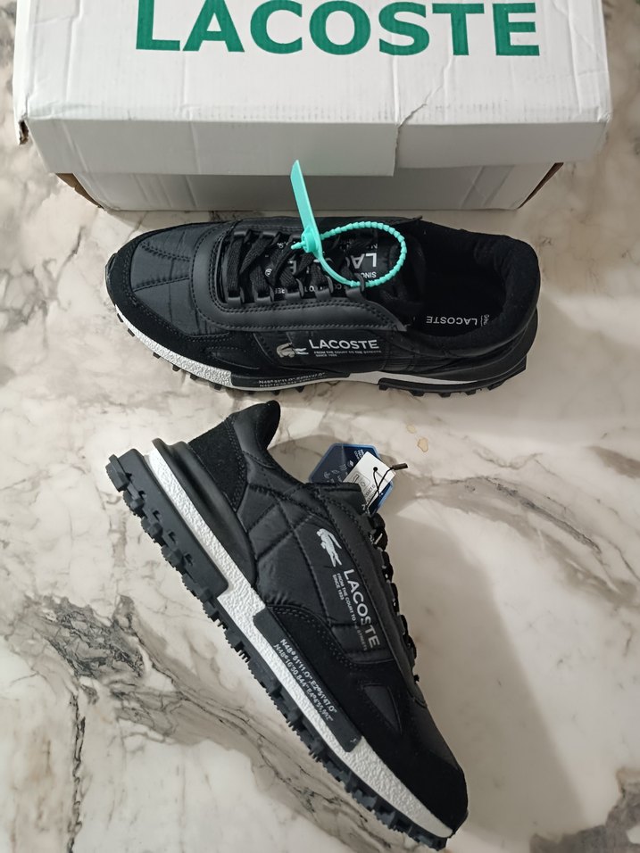 Lacoste Siyah Bağcıklı Erkek Sneaker - Görsel 2