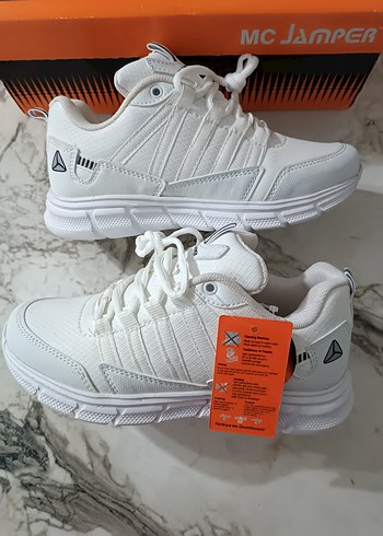 MC JAMPER Beyaz Spor Kadın Sneakers Velcro Bantlı - Görsel 4