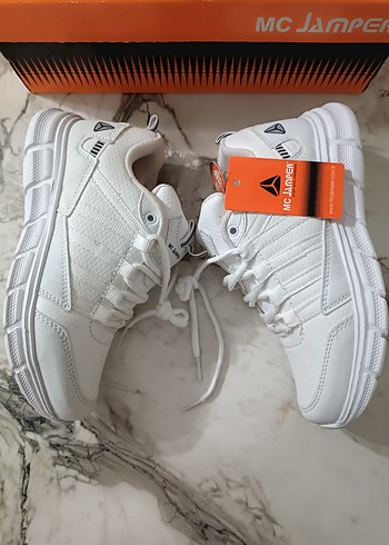 MC JAMPER Beyaz Spor Kadın Sneakers Velcro Bantlı - Görsel 2