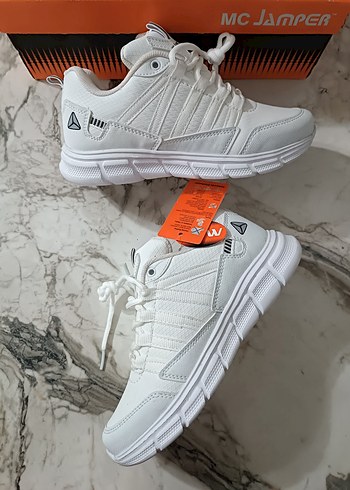MC JAMPER Beyaz Spor Kadın Sneakers Velcro Bantlı - Görsel 5