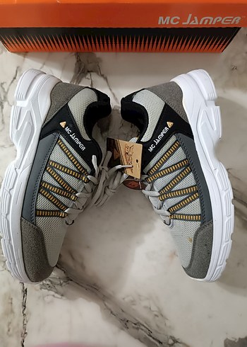 Gri Desenli MC Japer Spor Sneakers - Görsel 8
