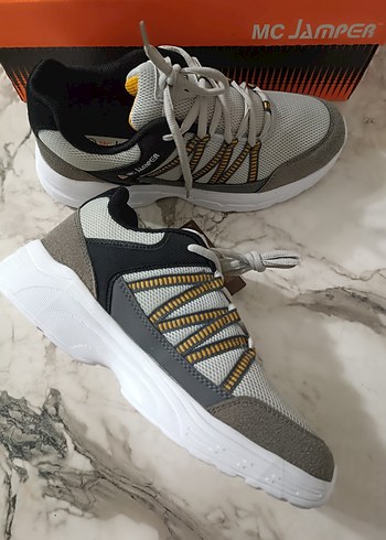 Gri Desenli MC Japer Spor Sneakers - Görsel 5