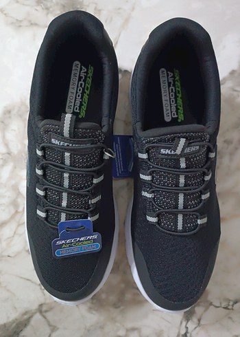 Skechers Erkek Elastik Bağcıklı Spor Ayakkabı TABANLIK HEDİYELİ - Görsel 5