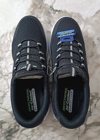Skechers Erkek Elastik Bağcıklı Spor Ayakkabı TABANLIK HEDİYELİ - Görsel 6