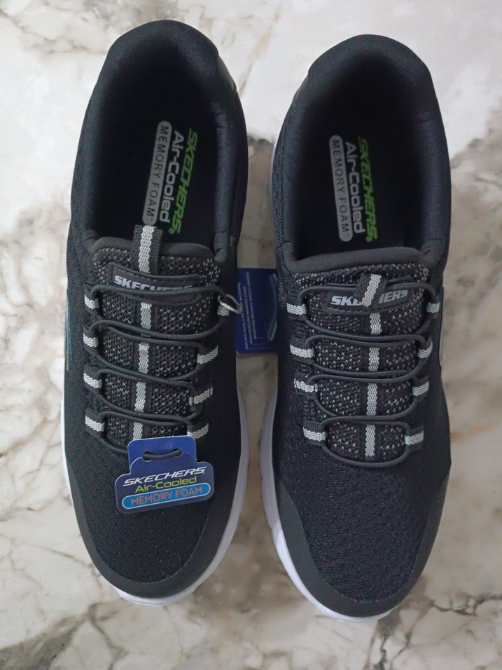 Skechers Erkek Elastik Bağcıklı Spor Ayakkabı TABANLIK HEDİYELİ - Görsel 5