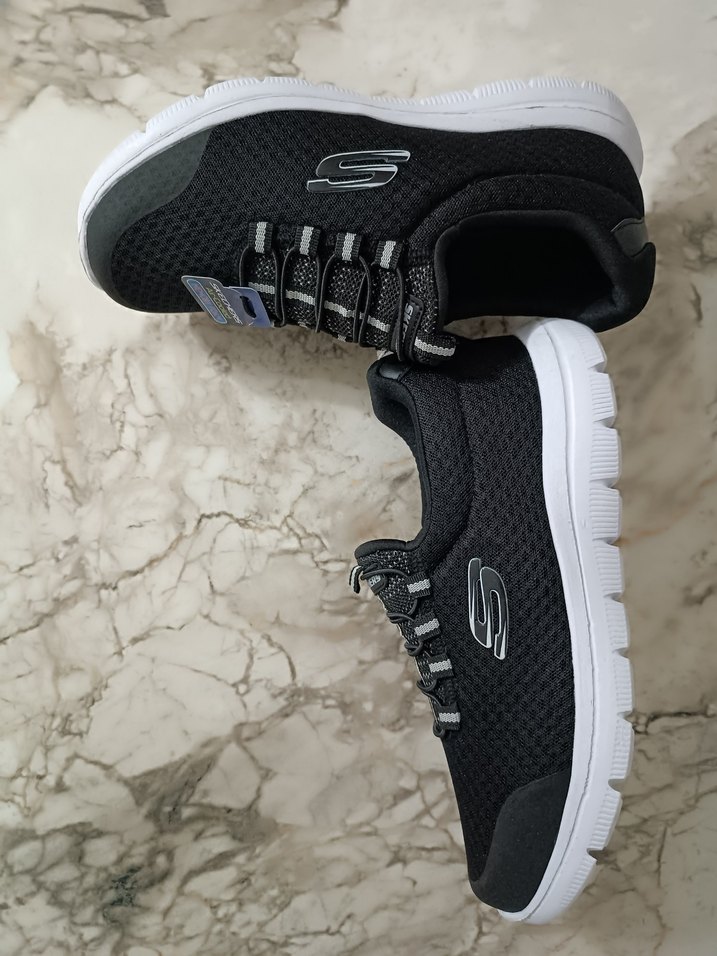Skechers Erkek Elastik Bağcıklı Spor Ayakkabı TABANLIK HEDİYELİ - Görsel 2