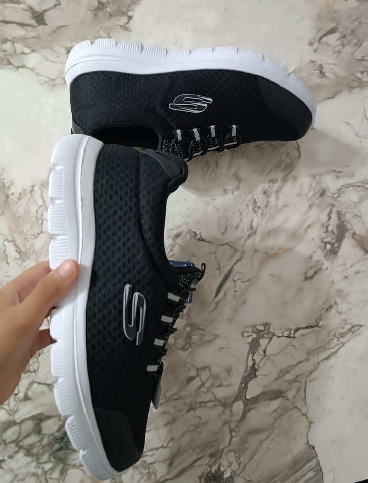 Skechers Erkek Elastik Bağcıklı Spor Ayakkabı TABANLIK HEDİYELİ - Görsel 4