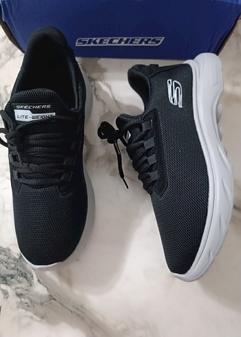 Skechers Siyah Gri Erkek Spor Ayakkabı - Görsel 9