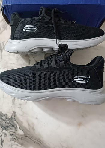 Skechers Siyah Gri Erkek Spor Ayakkabı - Görsel 3