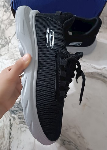 Skechers Siyah Gri Erkek Spor Ayakkabı - Görsel 5