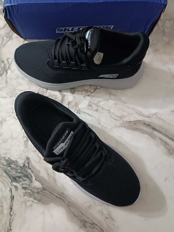 Skechers Siyah Gri Erkek Spor Ayakkabı - Görsel 2