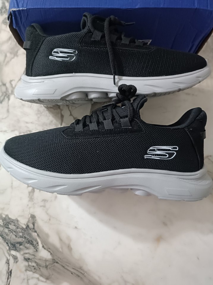 Skechers Siyah Gri Erkek Spor Ayakkabı - Görsel 3