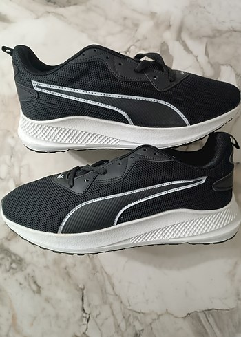 Erkek Siyah Beyaz Puma Spor Ayakkabı - Görsel 2