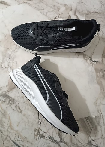 Erkek Siyah Beyaz Puma Spor Ayakkabı - Görsel 4