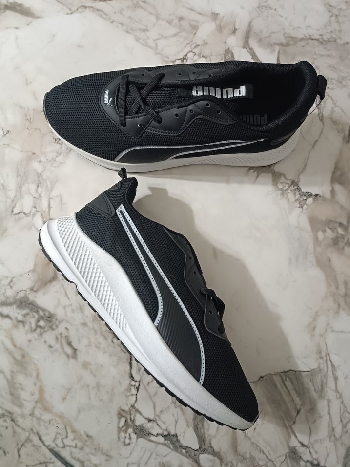 Erkek Siyah Beyaz Puma Spor Ayakkabı - Görsel 4