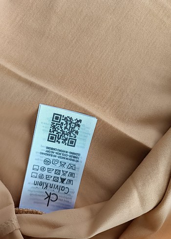 m Beden camel Renk Calvin Klein Bej Baskılı Kadın Tişört