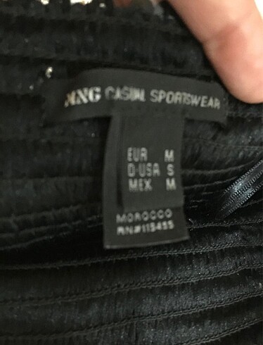 m Beden Pulpayet Siyah M / 38 Mango Büstiyer