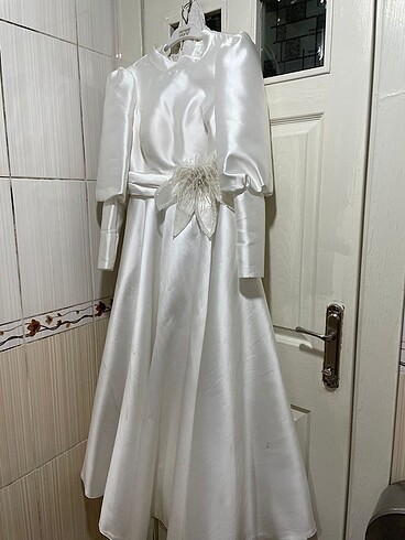 40 Beden beyaz Renk Nikah abiyesi