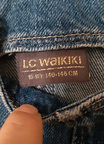 LC Waikiki 10 12 yaş kot elbise