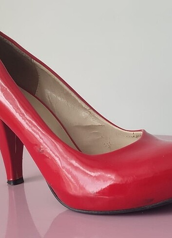 Diğer Kırmızı platform topuklu ayakkabı 
