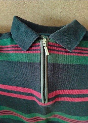 Erkek Renkli Fermuarlı Sweatshirt - Görsel 2