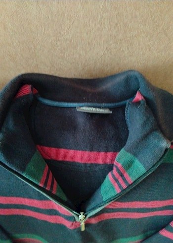 Erkek Renkli Fermuarlı Sweatshirt - Görsel 7