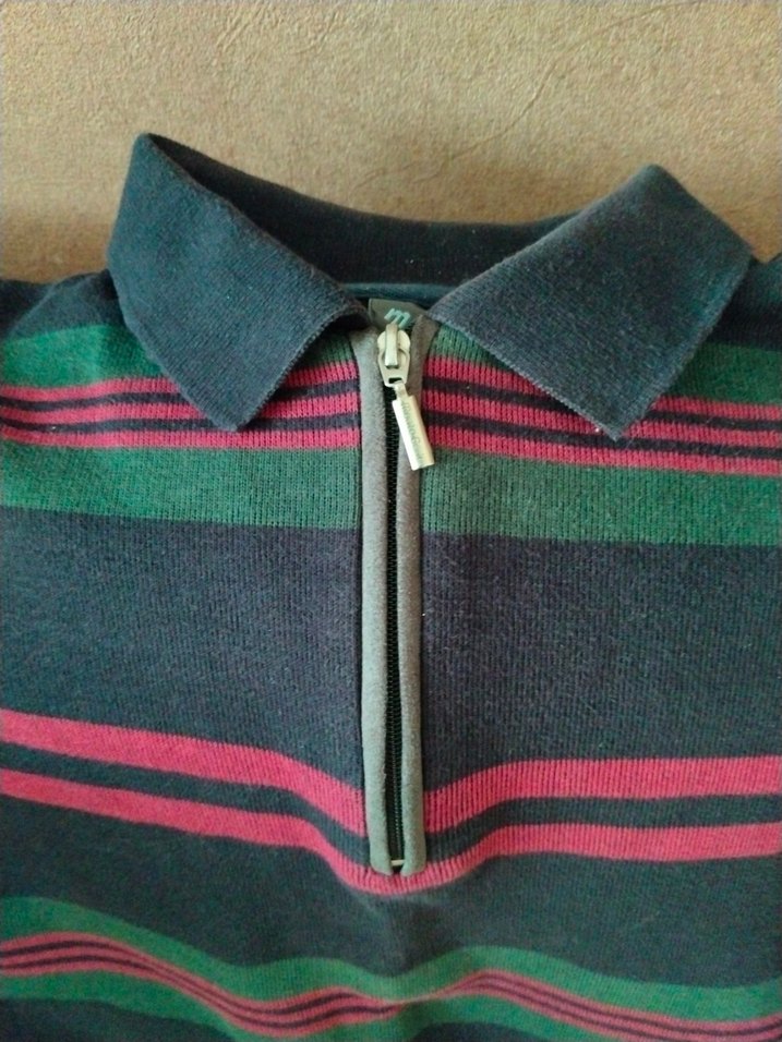 Erkek Renkli Fermuarlı Sweatshirt - Görsel 2