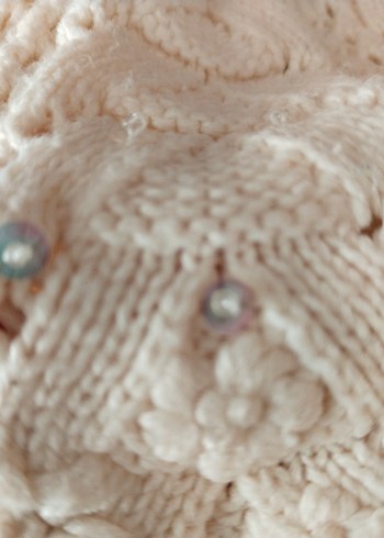 Bej Örgü Bohem Kadın Bere - Görsel 4