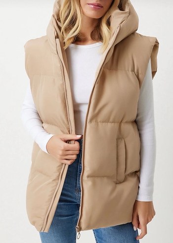 Bej şişme Yelek - Görsel 3