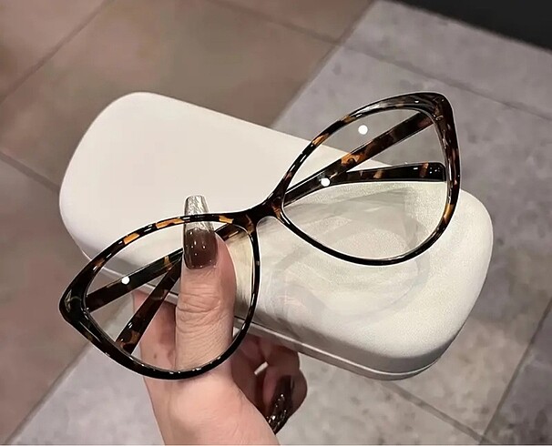 Leopar Cat eye gözlük