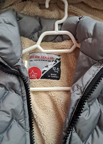 Diğer Gri Erkek Çocuk Kürklü Kapüşonlu Mont