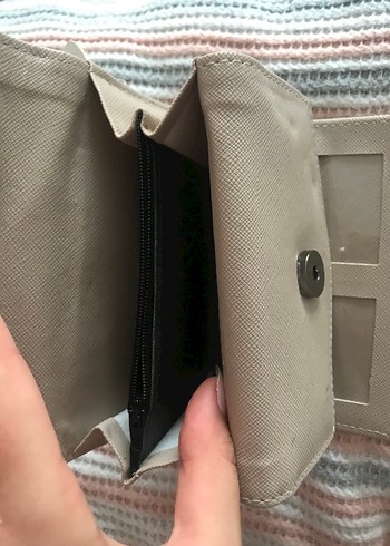 Yılan Desenli Kadın Cüzdanı Velcro Kapamalı - Görsel 3