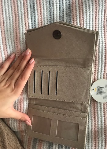 Yılan Desenli Kadın Cüzdanı Velcro Kapamalı - Görsel 2