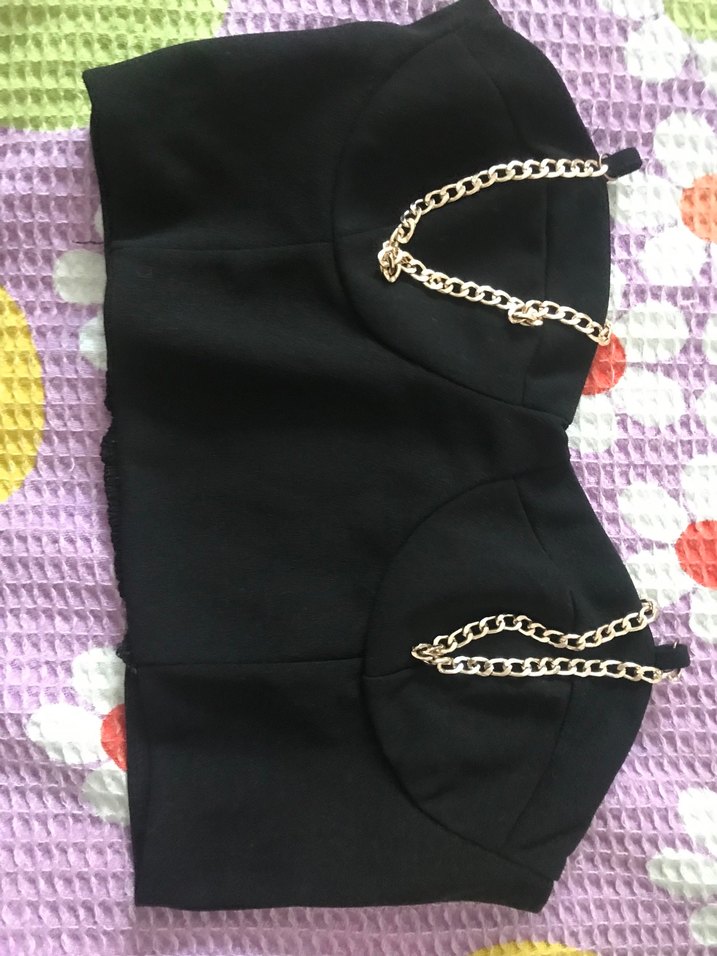 Altın Renk Zincir Detaylı Kadın Vücut Zinciri - Görsel 2