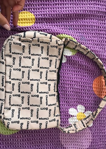 Baskılı Triko Kadın Omuz Çantası - Görsel 4