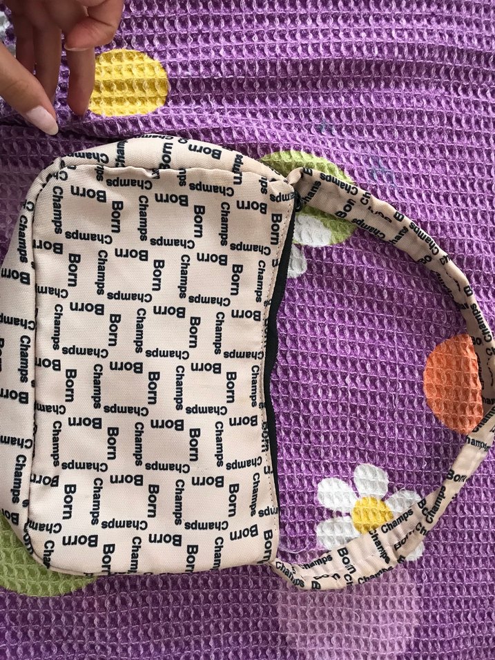 Baskılı Triko Kadın Omuz Çantası - Görsel 4