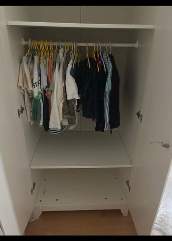 Beyaz Çocuk Gardırop Dolabı - Görsel 6