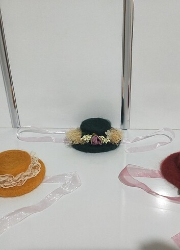  Keçe figürlü yeni doğan bebek aksesuarları 