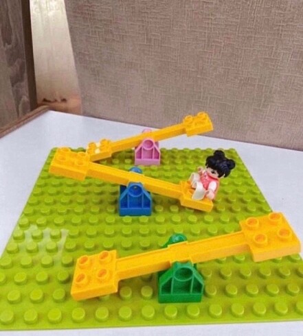 Lego duplo uyumlu tahterevalli