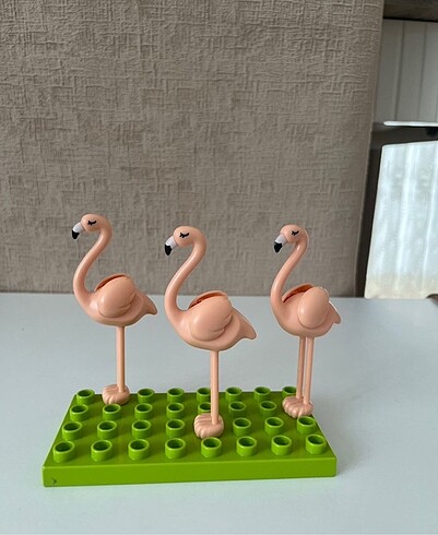 Lego duplo uyumlu flamingo