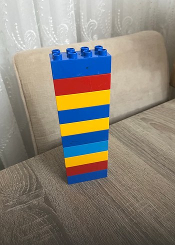 Renkli Lego duplo dikdörtgen parçalar